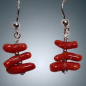 Boucles Corail baroque Argent 925
