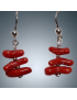 Boucles Corail baroque Argent 925