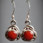 Boucles Corail Argent 925