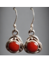 Boucles Corail Argent 925