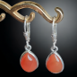 Boucles Cornaline Argent 925