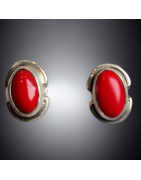 Boucles Corail Argent 925