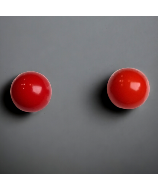 Boucles Corail boutons Argent 925