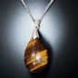 Pendentif Œil de tigre avec chaîne