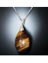 Pendentif Œil de tigre avec chaîne