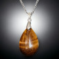Pendentif Œil de tigre avec chaîne