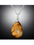 Pendentif Œil de tigre avec chaîne