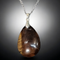 Pendentif Œil de tigre avec chaîne