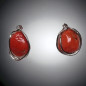 Boucles Corail Argent 925