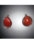 Boucles Corail Argent 925