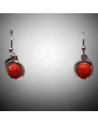 Boucles Corail Argent 925
