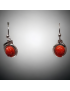 Boucles Corail Argent 925