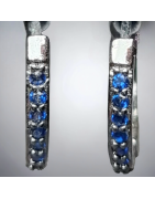 Boucles Zirconium bleu