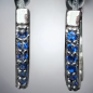 Boucles Zirconium bleu