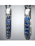 Boucles Zirconium bleu