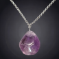 Pendentif Améthyste facettée avec chaîne