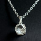 Pendentif Cristal de roche Argent 925 avec chaîne