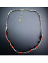 Collier Corail avec chaîne maillons Argent 925