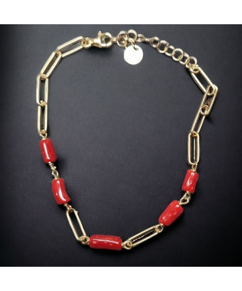 Bracelet Corail chaîne...