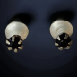 Boucles Zirconium facetté