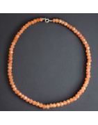 Collier Cornaline facettée