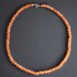 Collier Cornaline facettée