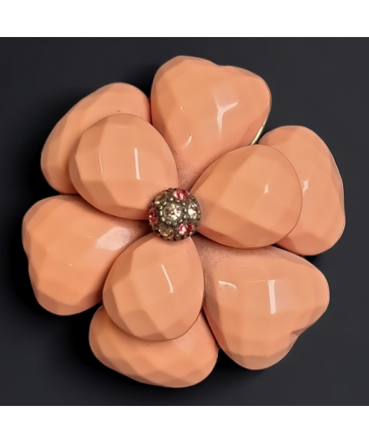 Broche Bakélite fleur
