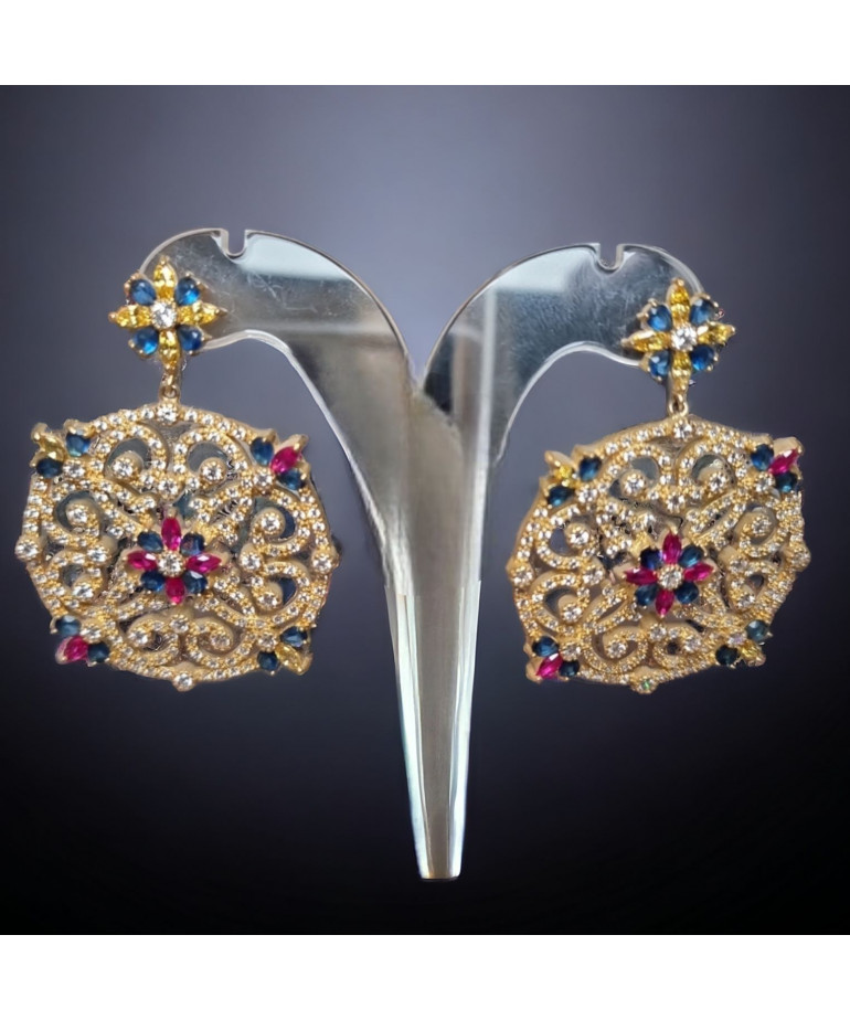 Boucles Zirconium plaqué or