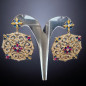 Boucles Zirconium plaqué or