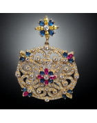 Boucles Zirconium plaqué or