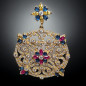 Boucles Zirconium plaqué or