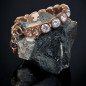 Bracelet Zirconium Acier plaqué or rose