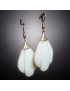 Boucles Corail peau d'ange plaquées or