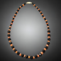 Collier Cornaline & Onyx facettées avec fermoir à vis