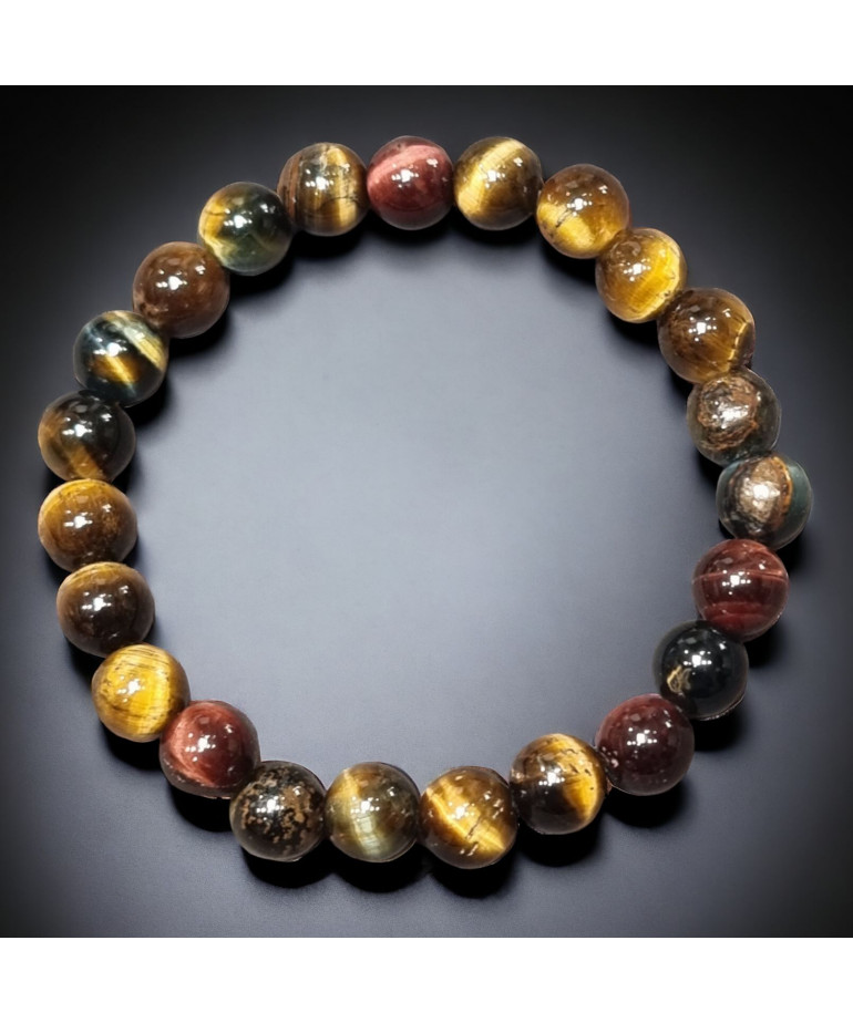 Bracelet 3 Yeux Pierre Rondes