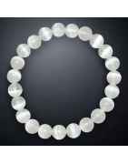 Bracelet Sélénite Pierre Rondes