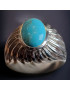 Bague Turquoise Argent 925 Taille 73