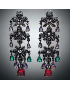 Boucles Zirconium Multicolore