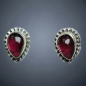 Boucles Grenat Argent 925