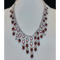 Collier Grenat serti & Zirconium