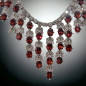 Collier Grenat serti & Zirconium