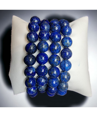 Bracelet Lapis-lazuli pierres rondes