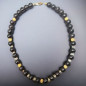 Collier Grenat & Cristal de roche Perles rondes 10mm