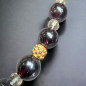 Collier Grenat & Cristal de roche Perles rondes 10mm