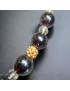 Collier Grenat & Cristal de roche Perles rondes 10mm