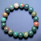 Bracelet Jaspe sanguin Pierres rondes 10mm