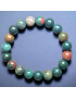 Bracelet Jaspe sanguin Pierres rondes 10mm