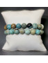 Bracelet Opale bleue Pierre rondes (s)