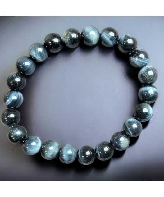 Bracelet Œil de faucon Pierres rondes (s)