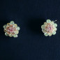 Boucles Swarovski fleur à clips